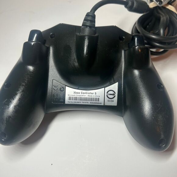 Original Xbox OEM Controller S Type X08-69873 w/ Breakaway Cable - Black - Picture 4 of 5
